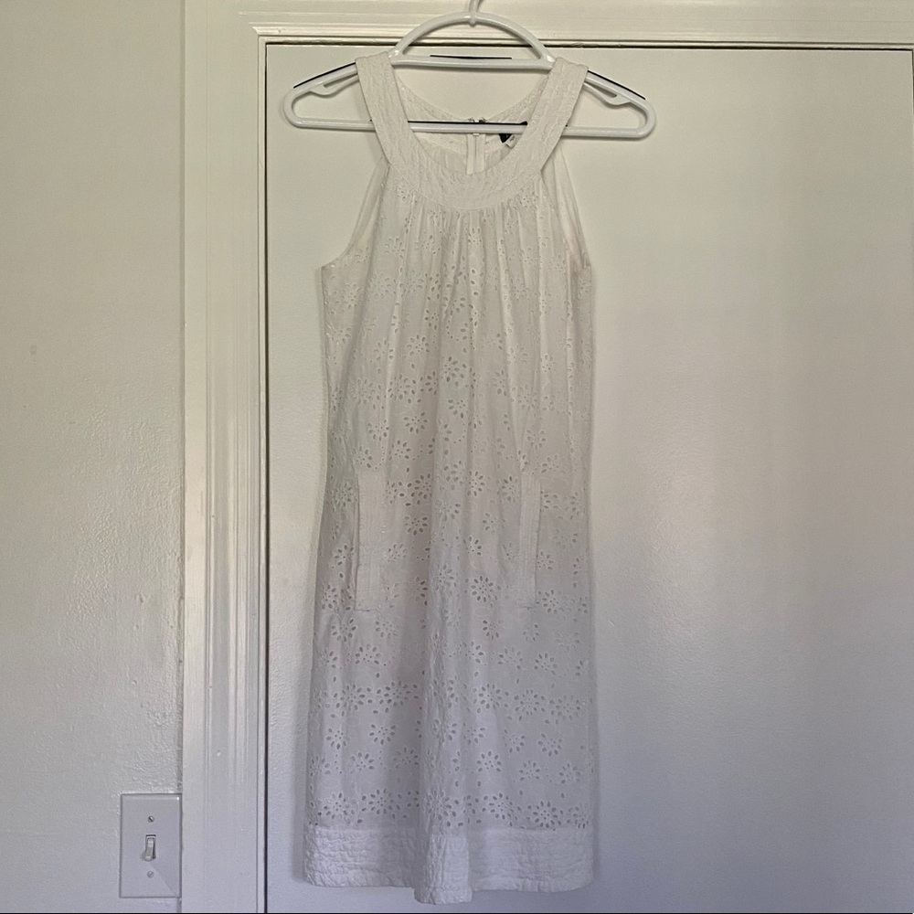 J.Crew Factory white eyelet dress